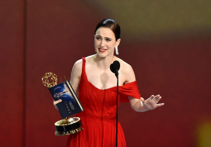Rachel Brosnahan at the 70th Primetime Emmy Awards.