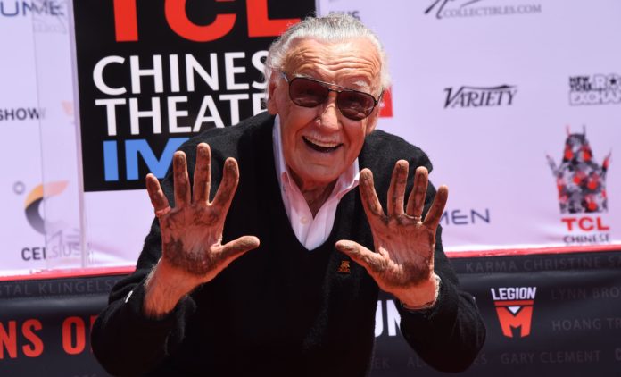 Stan Lee hand and footprint ceremony in 2017