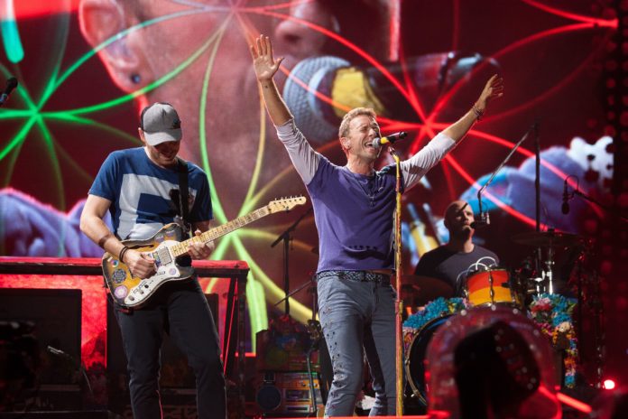 Coldplay performs in Toronto, Canada in 2017.