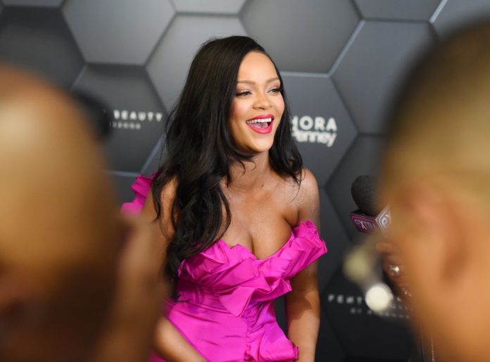 Rihanna at Fenty Beauty's One Year Anniversary Celebration in 2018