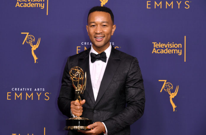 John Legend at the 2018 Emmy awards