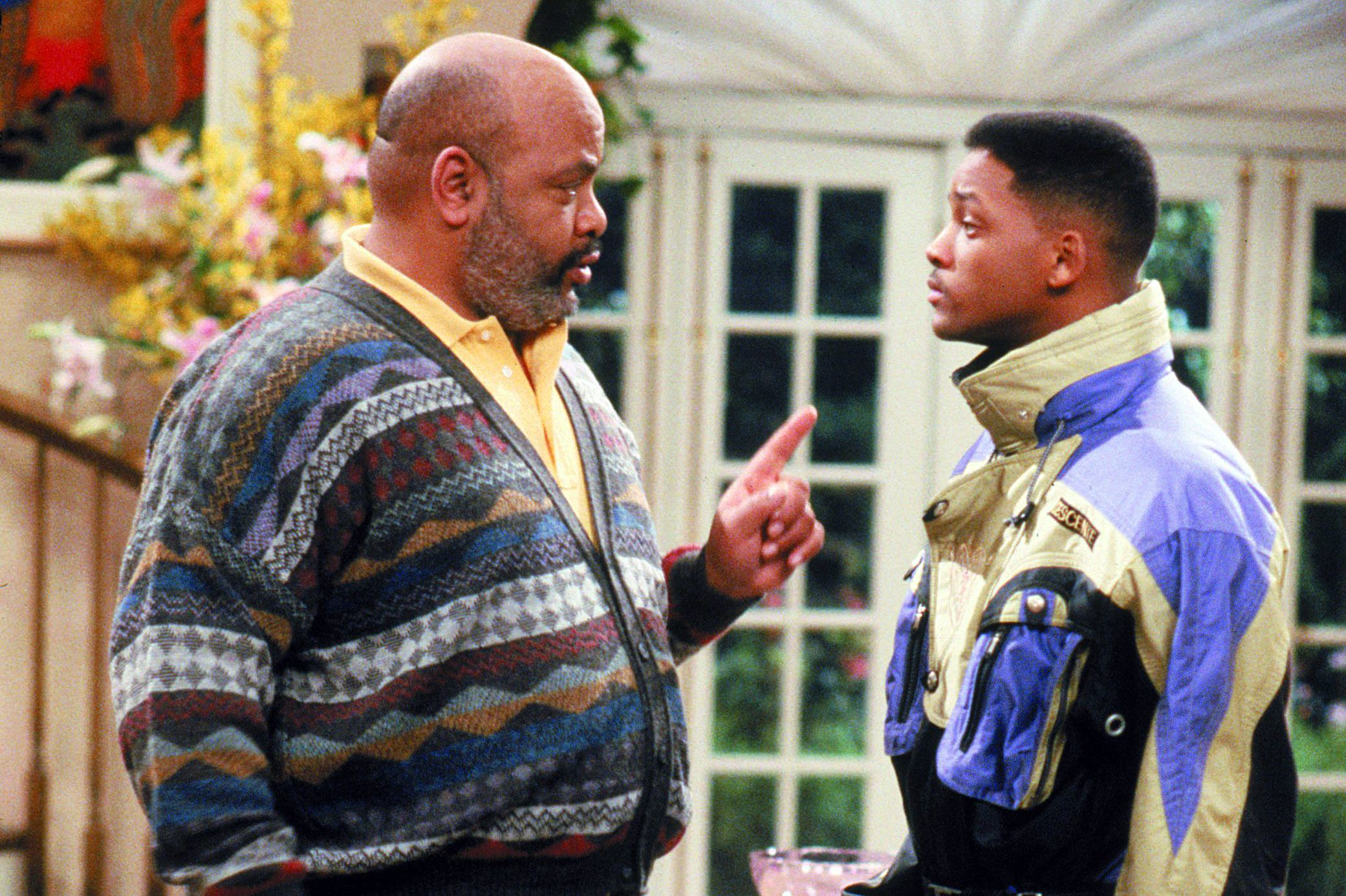 James Avery and Will Smith in "The Fresh Prince of Bel Air" .