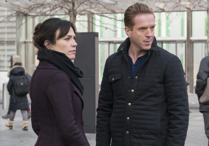 Damian Lewis and Maggie Siff in 