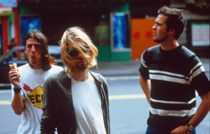 Nirvana—Dave Grohl, Kurt Cobain and Chris Novoselic—in 1993.