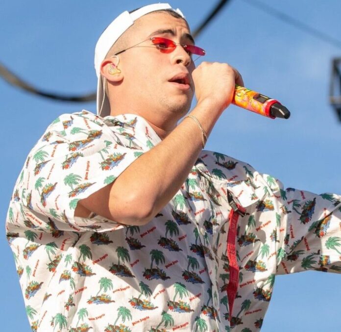 Bad Bunny performs at iHeartRadio Music Festival in 2018