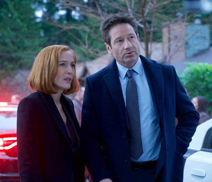 Gillian Anderson and David Duchovny in 