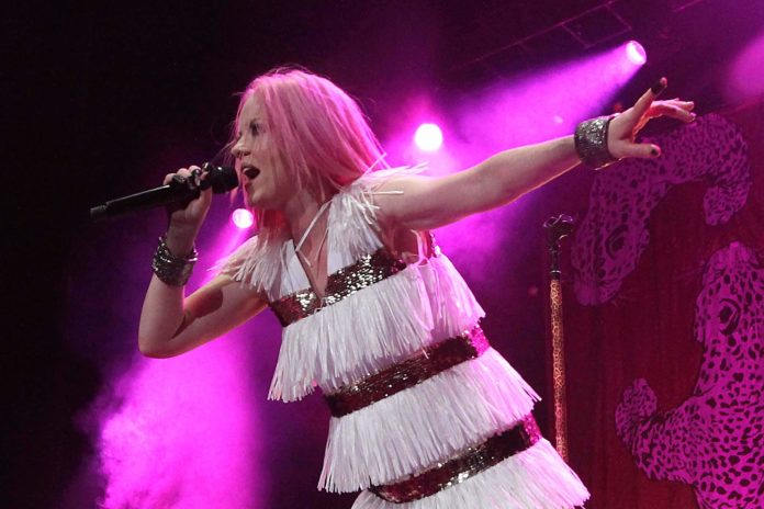 Shirley Manson of Garbage performs in Mexico in 2016.