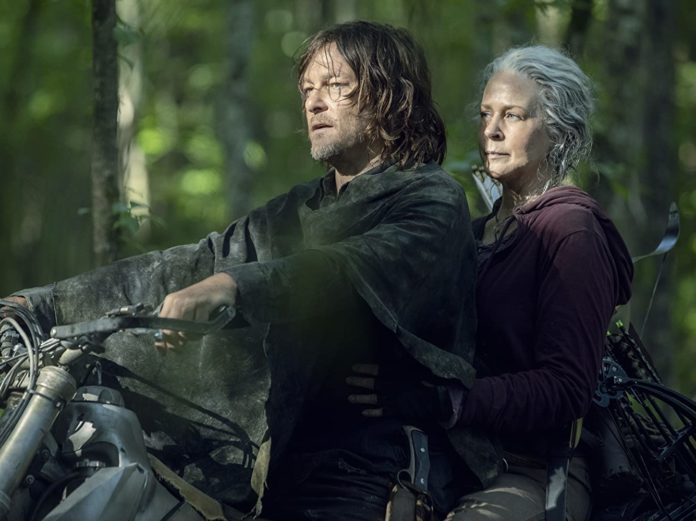 Norman Reedus and Melissa McBride in The Walking Dead