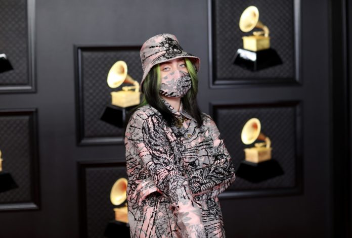 Billie Eilish at the 63rd Annual Grammy Awards in March