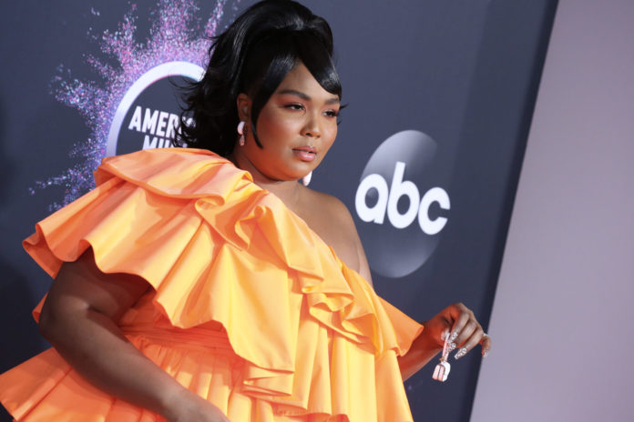 Lizzo at the 47th Annual American Music Awards.