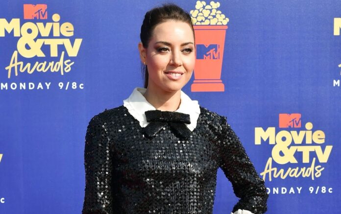 Aubrey Plaza at the MTV Movie & TV Awards in 2019.