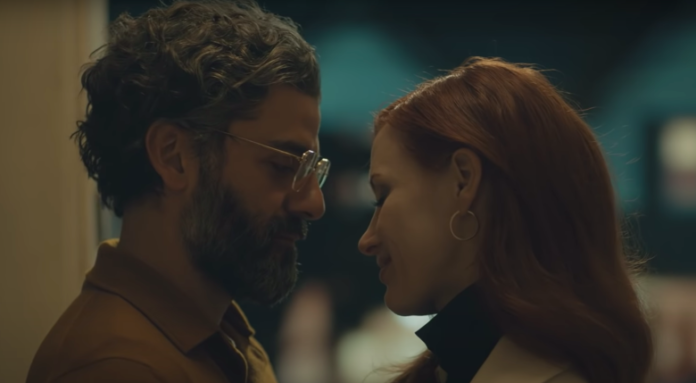 Oscar Isaac and Jessica Chastain in 