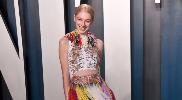 Hunter Schafer at the Vanity Fair Oscar Party in 2020.