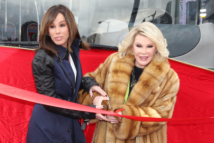 Joan Rivers with her daughter Melissa in 2013.