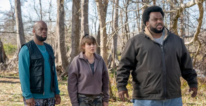 Rell Battle, Claudia O'Doherty, and Craig Robinson in 