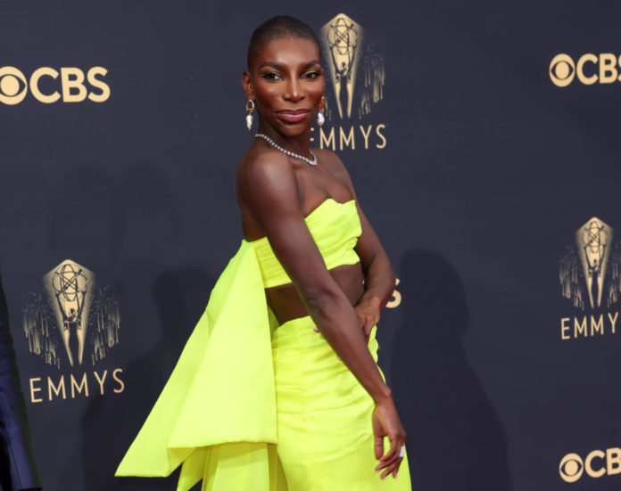 Michaela Coel at the 73rd Primetime Emmy Awards. Photo by Jay L Clendenin/Los Angeles Times/Shutterstock (12452343a)