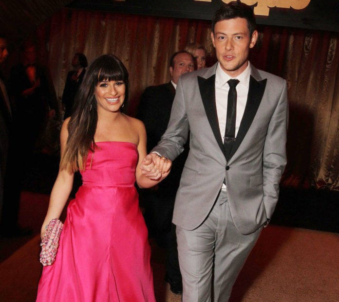 Lea Michele and Cory Monteith at the Screen Actors' Guild Awards 2013