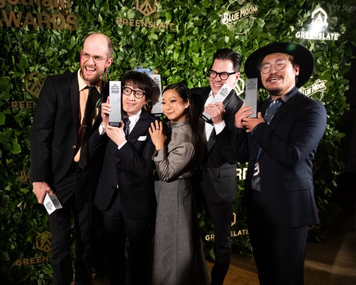 The cast and crew of 