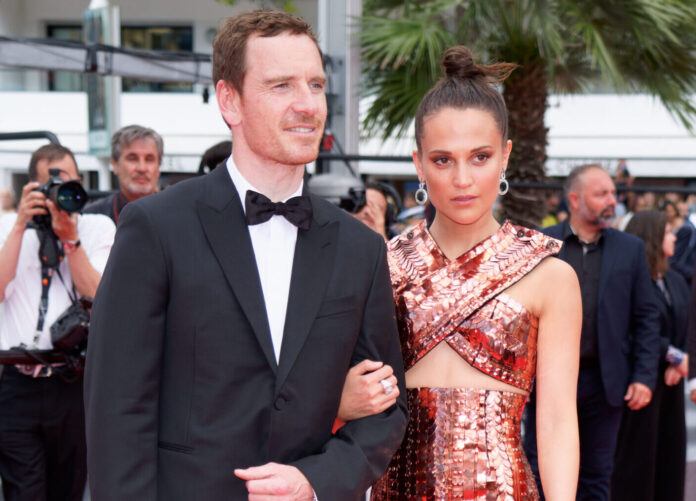 Michael Fassbender and Alicia Vikander at the Cannes Film Festival in 2022