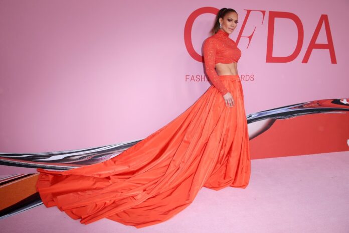 Jennifer Lopez at the CFDA Fashion Awards in 2019