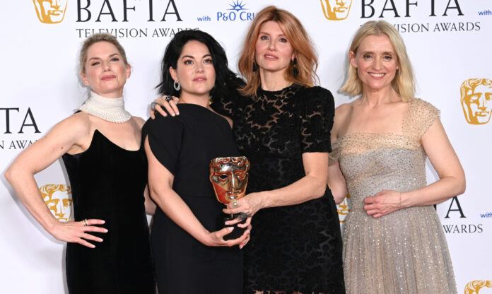 Eva Birthistle, Sarah Greene, Sharon Horgan, Anne-Marie Duff at the BAFTA Television Awards in May 2023
