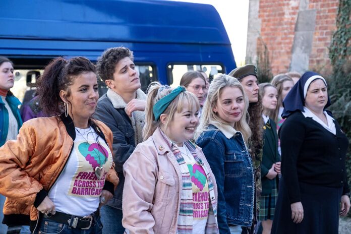 Nicola Coughlan, Dylan Llewellyn, Louisa Harland, Jamie-Lee O'Donnell, Beccy Henderson, and Saoirse-Monica Jackson in 