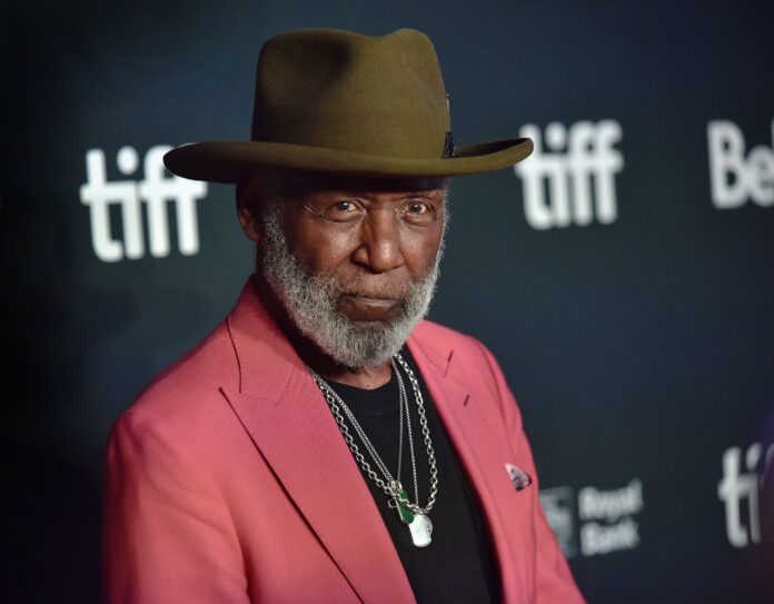 Richard Roundtree attends the world premiere of Moving On