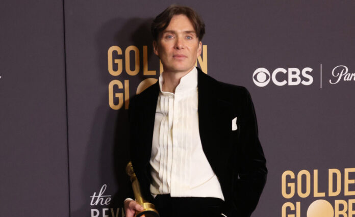 Cillian Murphy at the 81st Annual Golden Globe Awards in January 2024