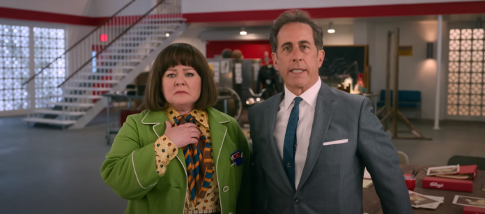 Jerry Seinfeld and Melissa McCarthy in 